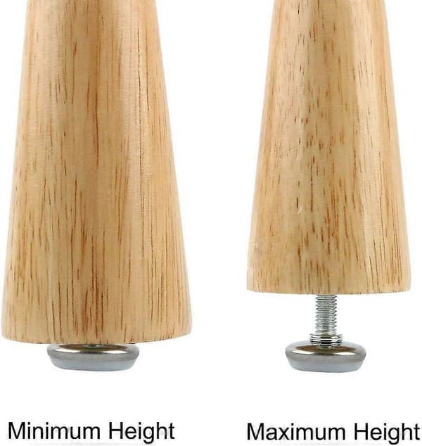 2026 Seneste Model 24 stk. M8 x 20 mm Hvide Justerbare Møbelfødder i Rustfrit Stål 13Treize