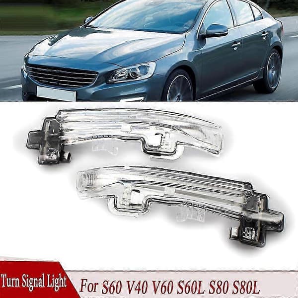 Højre side rav LED blinklys til Volvo S60 S60L V40 S80 31299385