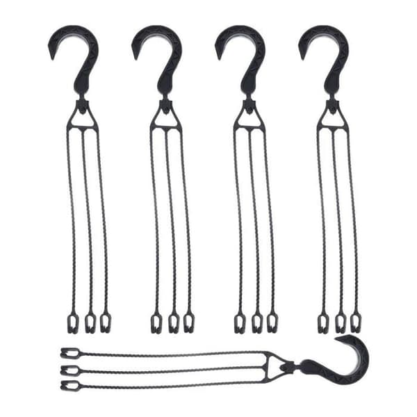 [RM]5 Pieces Plastic Hanging Chains for Planters 360 Rotating Hooks for Flower Pots PZCC