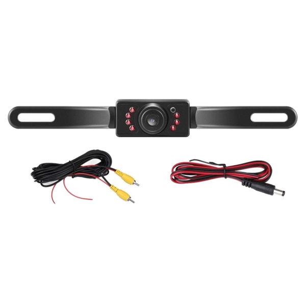 Bil Backup Camera Backup Camera 7 LED Auto För IP67 Vattentät registreringsskylt 170˚ Wide View Pou