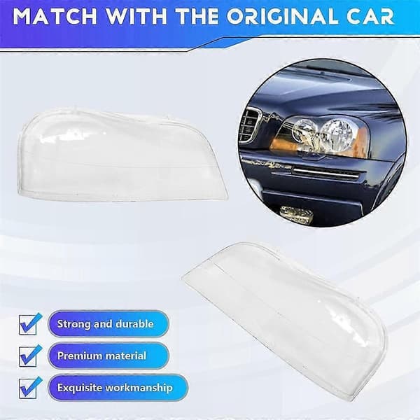 Volvo XC90 2004-2013 Erstatningsforlygteglas Sæt - Klar Transparent