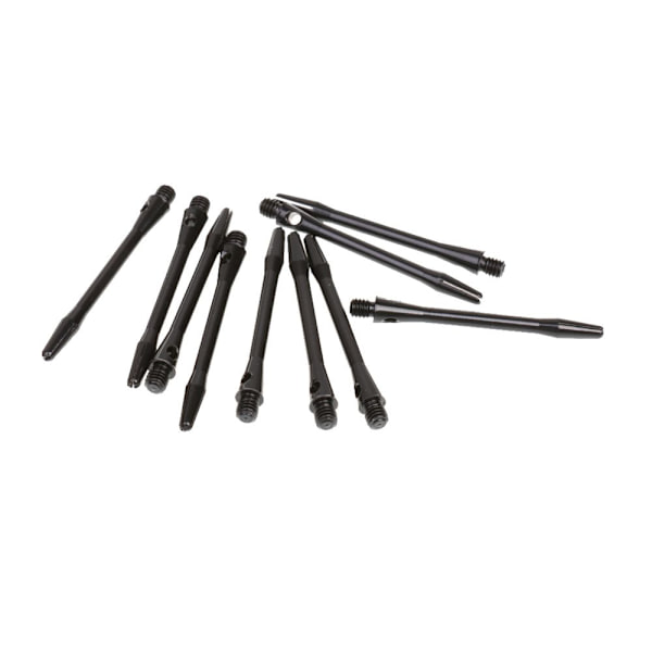 10 Stycken 53mm 2BA Tråd Aluminiumlegering Återspårade Dart Skaft Svart