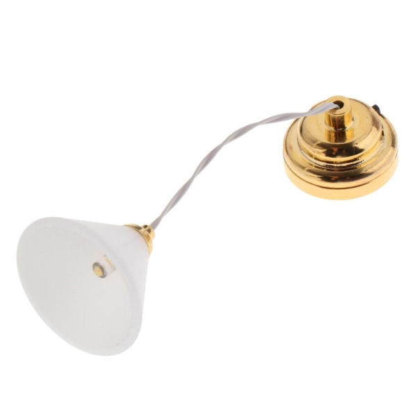 1:12 Skala Dockhus Miniatyr Utsökt LED Taklampa Dekorationer