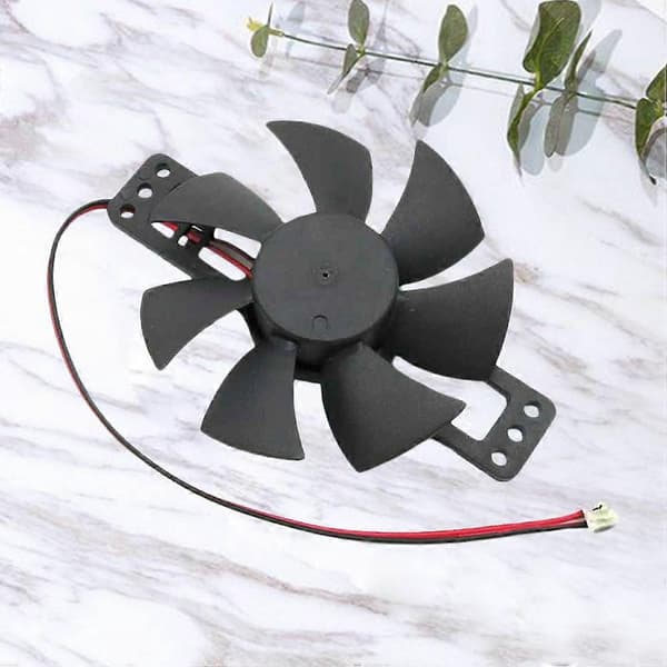 Svart DIY Minifläkt 18V Borstlös Motor Montering 3-delat Set