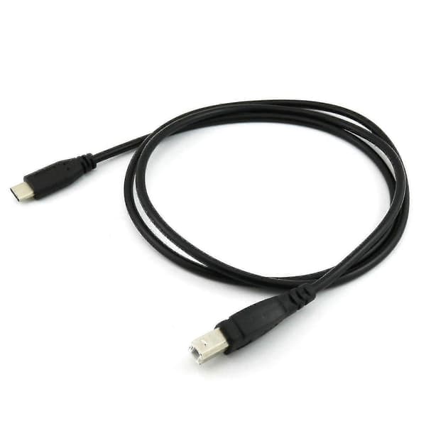 2x USB-C USB 3.1 Type C til USB 2.0 B Type Datakabel Ledning PH Printer