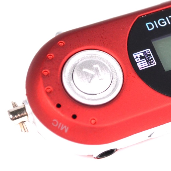 Gå USB MP3 Musik Video Digital spelare Inspelning Avec Radio FM EBook Röd