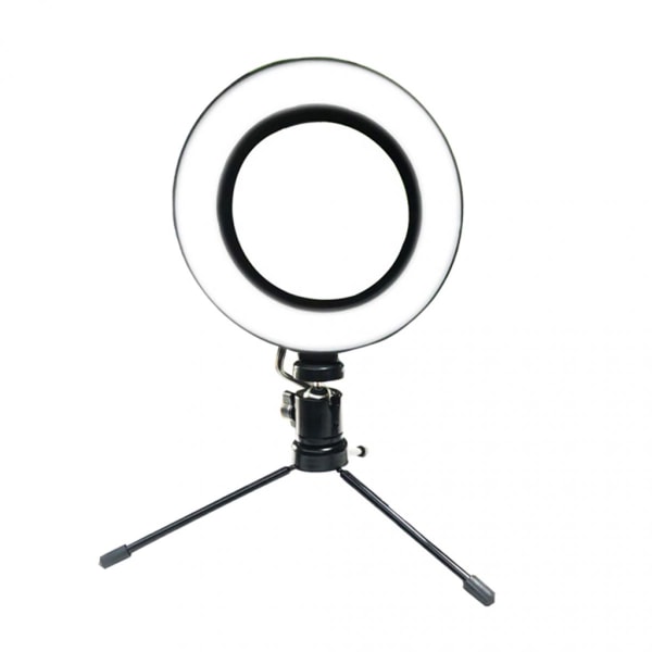 Bärbar fyllningsring Clip Light Selfie LED-fotografering med stativ för telefon