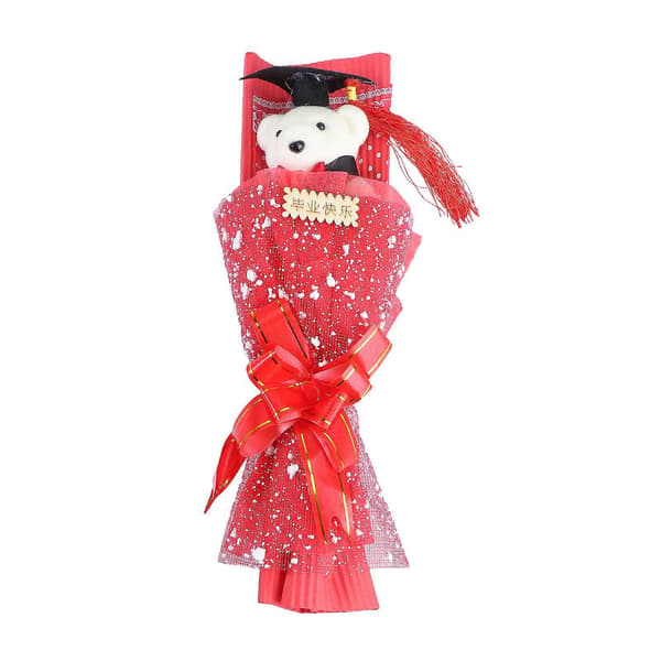 [RM]Graduation Bear Doll Bouquet til dekoration 1 stk. multifunktionel dimissionsgave