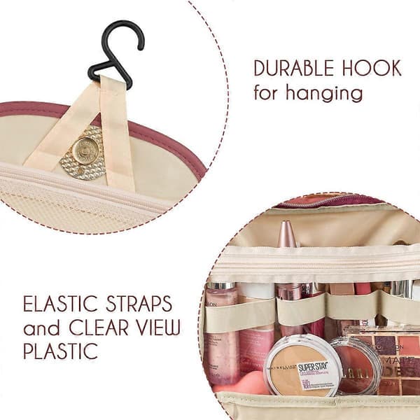 Rejse makeuptaske Bærbar stor kapacitet makeup organizer's makeup opbevaringstaske