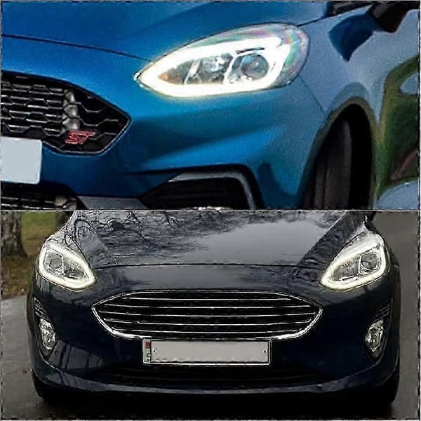 2 stk. LED-forlygtemoduler til Ford Focus Fiesta Puma 18-21 Kørelys Kildeudgave