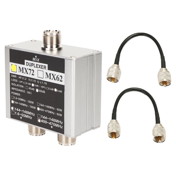 [RM]MX72 HAM-antennekombiner Professionel VHF UHF Multifrekvens Transitstation Duplexer til indendørs brug 0.5