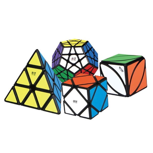 4-delars Set Speed ​​Cube Magic Cube Pussel Hjärngympa Speed ​​Cube Intelligensleksak