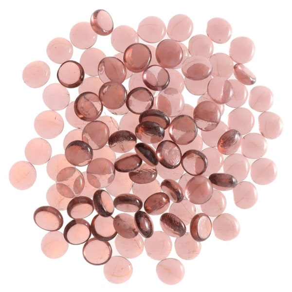 100st glas marmorpärlor Vas fyllmedel Dekor blandad transparent rosa färg