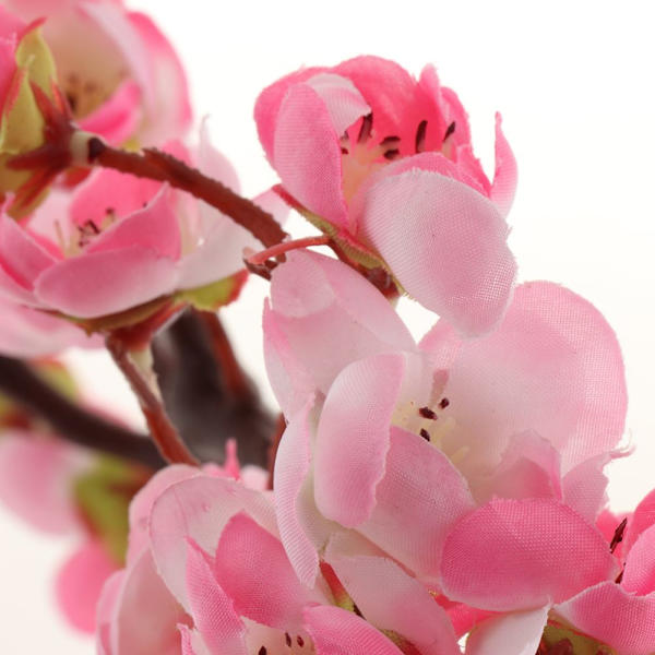 Falska konstgjorda plommonblommor inomhus bord utomhus dekor rosa