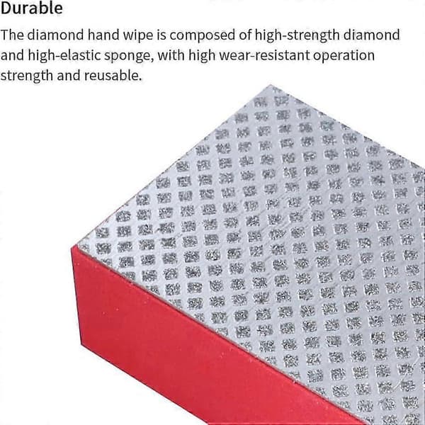 4 stk. Diamant håndslibeblokke til keramik, fliser, glas, slibning (60#,100#,200#,400#)