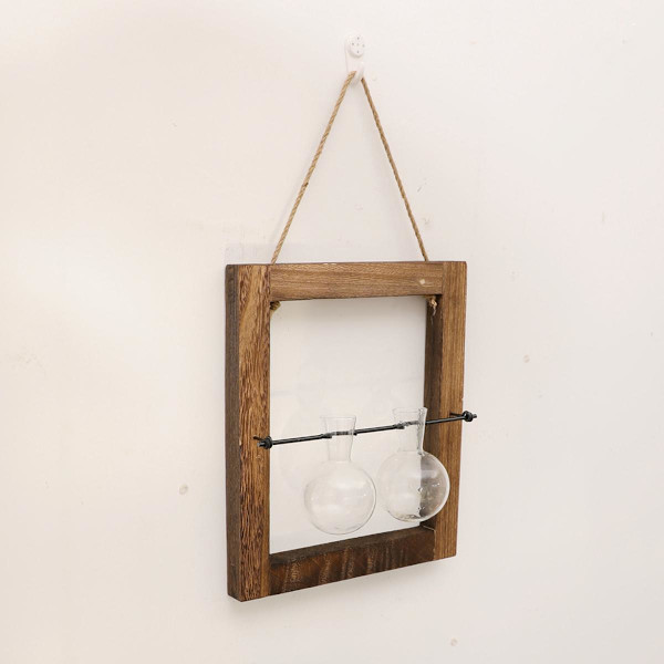 Förökningsstation Vas Dekoration Glödlampa Glas Planteringskärl Terrarium 2 Rör