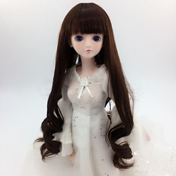 Dockhår Peruk För 1/6 Bjd Dockor Sd Dollfie Diy Kaffe Plug Tillbehör