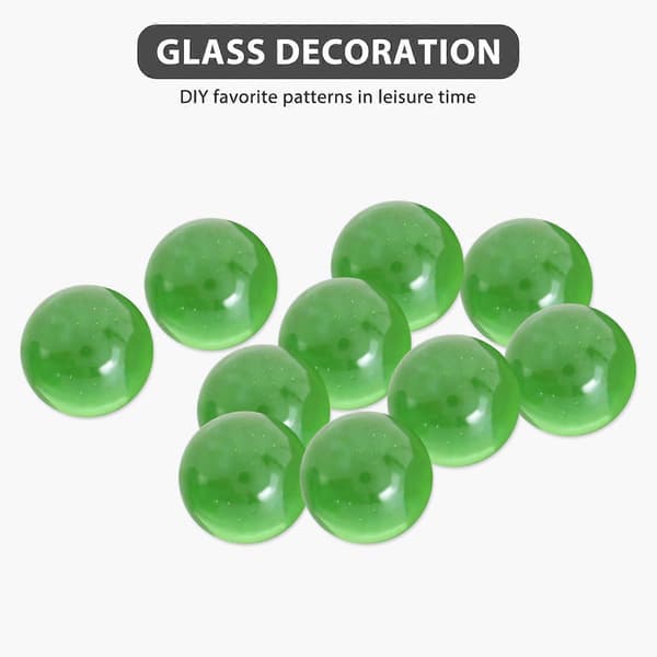 10 st kulor 16 mm glaskulor Knicker glaskulor dekoration Green