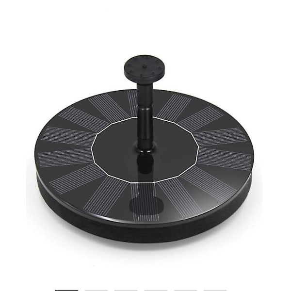 Solcellsdriven fontänpump, med 6 munstycken, för fågelbad, dammar, trädgård