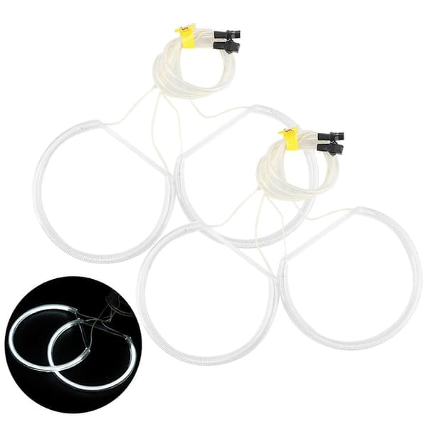 4kpl/setti CCFL LED auton ajovalojen Angel Eyes -lamppusarja, sopii malleihin E36 E38 E39 E46