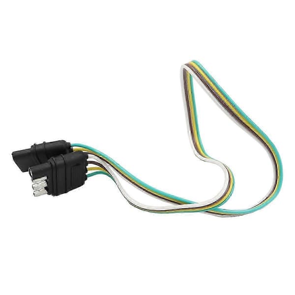 Bilbaglygte strømkabel 4-benet amerikansk trailersele 4-hullers SAE-adapter trailerkabel trailerlysadapterstik