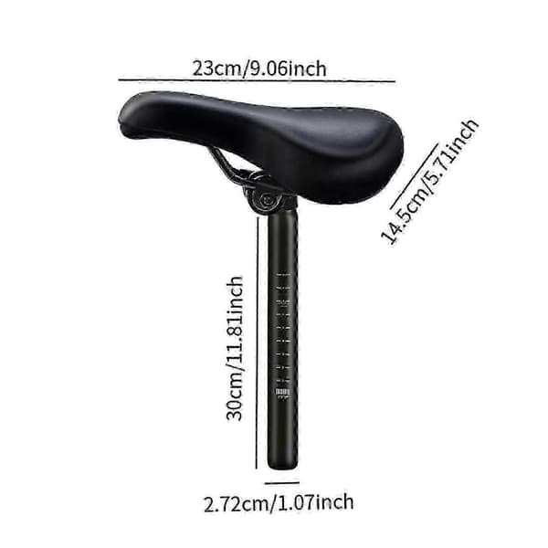 Bekväm cykelsadel för barn - Ersättningssadel för ridning Saddle w 27.2mm Post