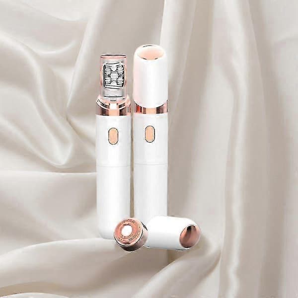 2026 Nyeste 3.0 Trådløs Ansigts Epilator og Øjenbrynsskraber - 2-i-1 Epilator White