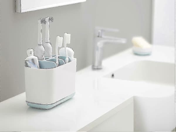 [RM]Joseph Joseph Easy-store - Stor tannbørsteholder, baderomsoppbevaring - Hvit/blå JKW