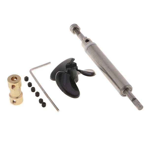 Drivbåt Båtdelar 10cm Metall Drivaxel System Set För 5mm Motor