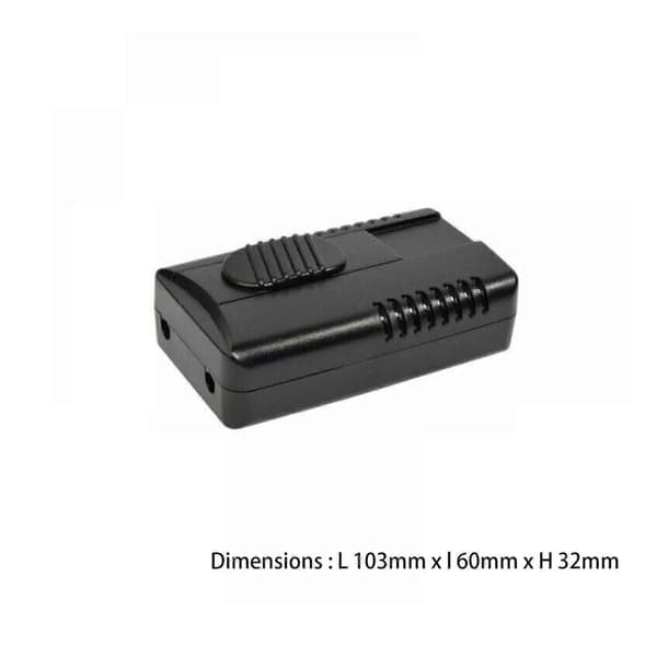 Højspændings fodpedal lysdæmper, monokromatisk lysdæmper til gulvlampe, sort, plastmateriale, 10,3*6*3,2 cm