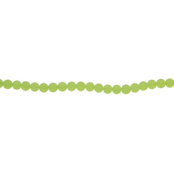 8 mm runda tråkiga polerade smycken som gör lösa pärlor Färgglada olivgrön