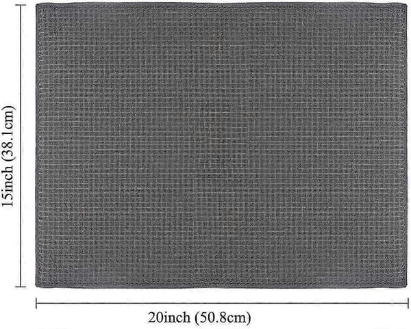 Sæt med 2 mikrofiber tørremåtter, hurtigtørrende opvaskemåtte, 50x 38 CM