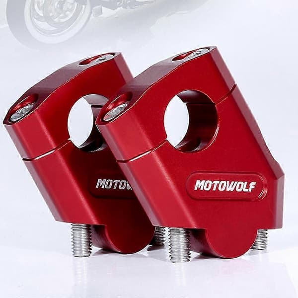 28mm 22mm Styrforhøjer Monteringsklemme til Motorcykler - Holdbart Design Silver 28mm