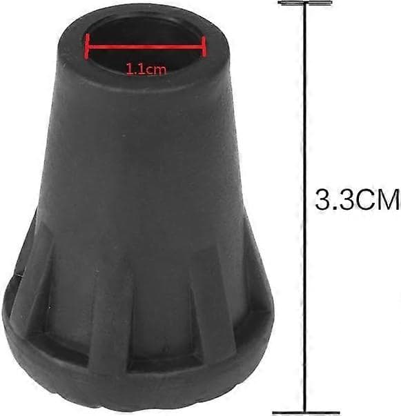 [RM]SL.GT, Utomhuspaket med 10 svarta gummistavskydd 3,3 cm