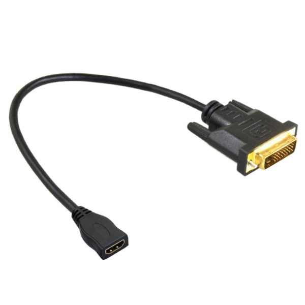 HDTV till DVI-I Kabel 24+1 Hane/Hona M/F Videoadapterkabel för PC Typ C