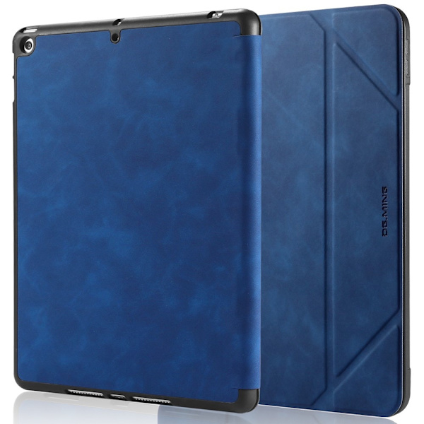 DG.MING iPad 10.2 2019/2020/2021 Kotelo Katso Kynätelineellä Sininen Blue Blå