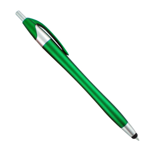 2-i-1 Pekskärm Kapacitiv Kulspetspenna Stylus för iPad iPhone Grön