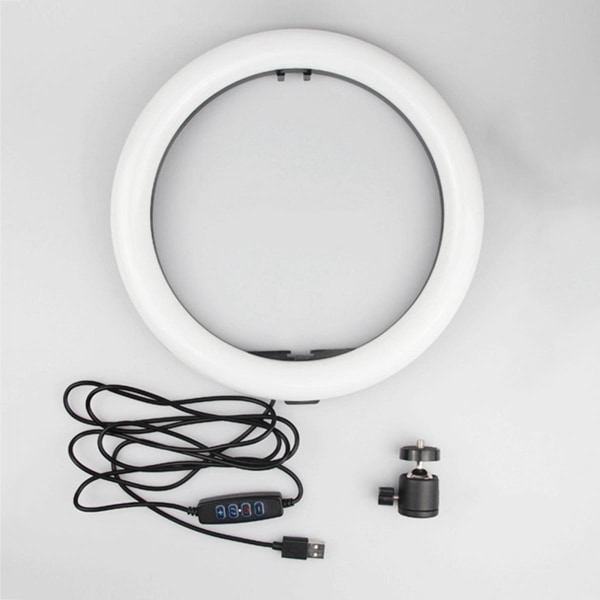 12"/10"/6" justerbar Selfie Ring Light-telefonhållare för YouTube- set F