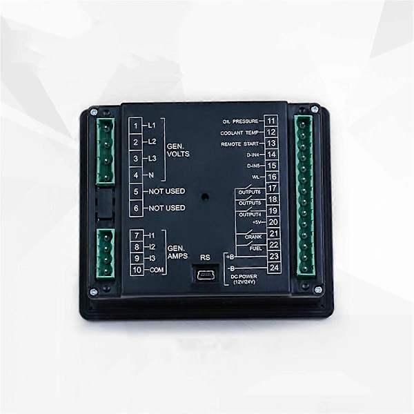 [RM]DCP-10 Strømværkscontroller Generator Automatisk Controller LCD Kontrolpanel Strømværksdele GU610A/W 8-35V