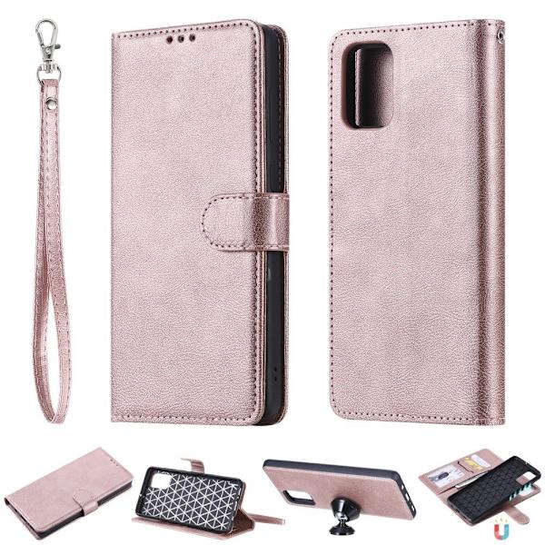 Yhteensopiva Samsung Galaxy A71:n kanssa - 2in1 Magneettikotelo / Lompakkokotelo - Ruusukulta Ruusukulta Roséguld Roséguld
