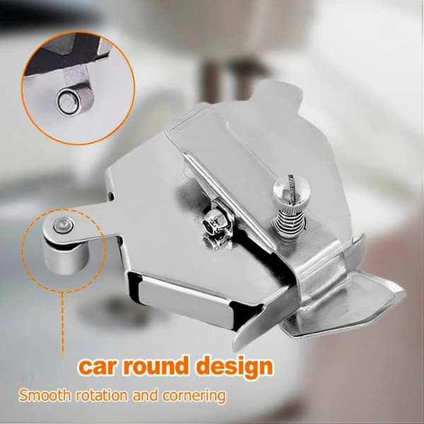 2X magnetisk sömnadsguide för symaskin, multifunktionell fållguide, sömnads- och quiltningstillbehör Silver