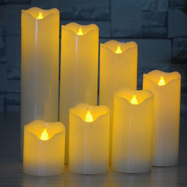 5x6 cm Electronic Slant Edge LED Flameless Swing Flicker Candle