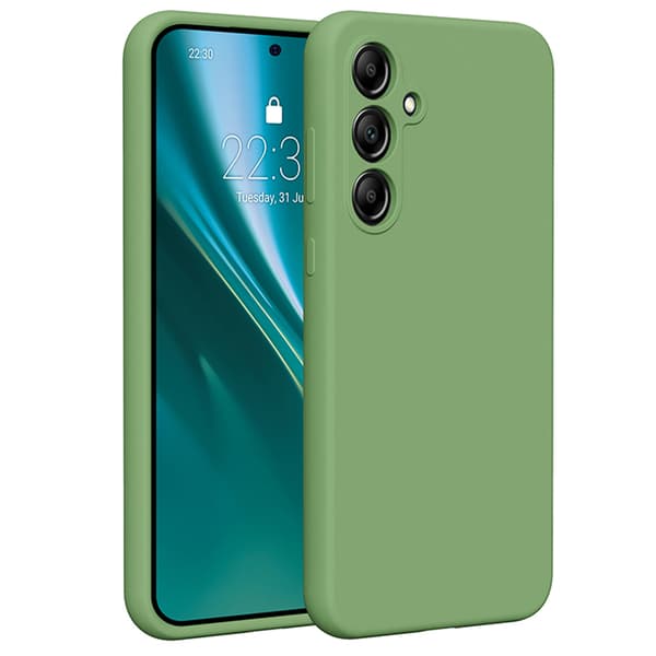 [RM]Etteri Silicone Case for Samsung Galaxy A55 5G Light Green