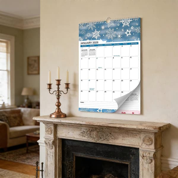 2026-2027 Engelsk Väggkalender Flerfärgad Multicolor