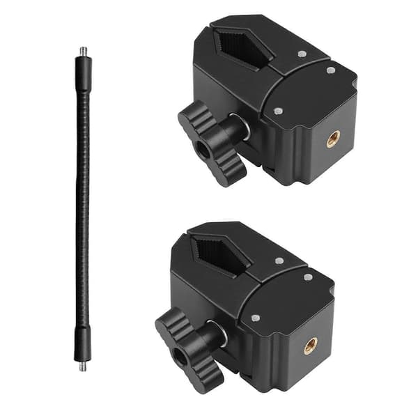 Flexibel rörarmklämma för fotostudio tillbehör Hårtork Kameramontering och belysningsutrustning Justerbart grepp 20cm 20cm