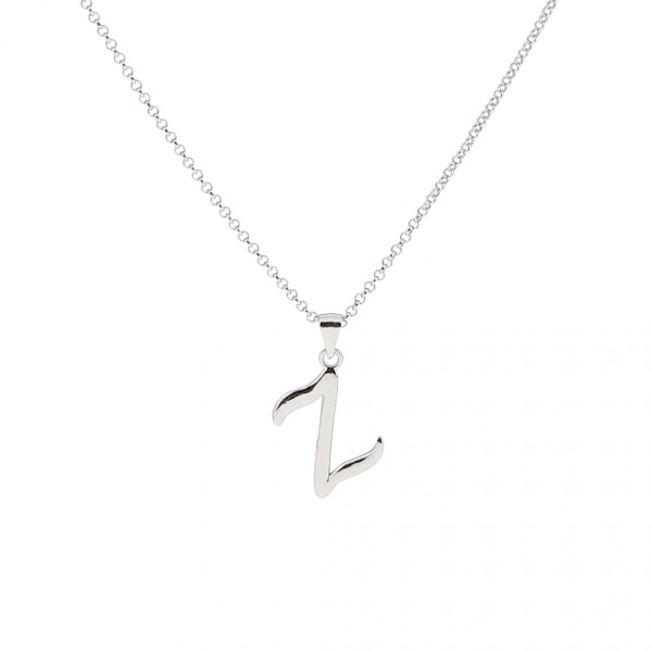 a-z alfabet mode initial bokstav hänge halsband kedja smycken s