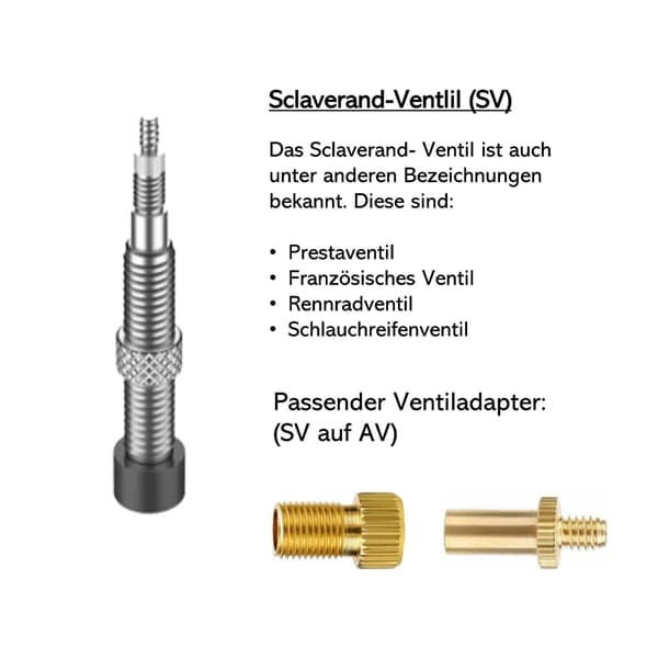 Cykelventil Adapter Fransk SV Dunlop DV Sclaverand AV Bilventil Nål