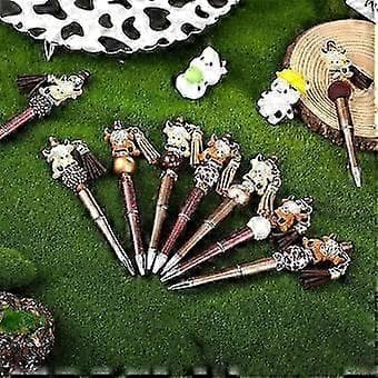 12 stykker stilperler penner bulk perlepenner med 50 stk assorterte farger perler penn DIY-sett