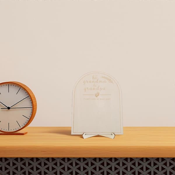 [RM]Baby Photo Decor Trä Baby Månadsskylt för Nyfödda 1Set