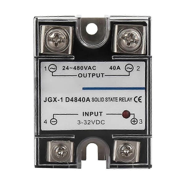 Enkeltfaset Solid State Relæ Enkeltfaset SSR DC Kontrol AC Solid State Relæ 40A